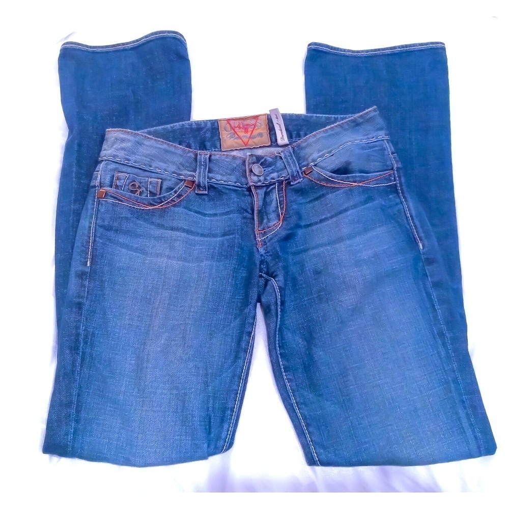 Guess Premium Vintage Jeans with Leather Patches